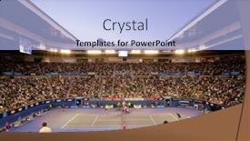  Presentation with quarter - Audience pleasing theme consisting of melbourne-australia-january-27-quarter backdrop and a light blue colored foreground