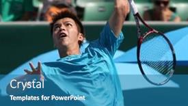  Presentation with volley - Audience pleasing theme consisting of melbourne-australia-march-6-chu backdrop and a teal colored foreground