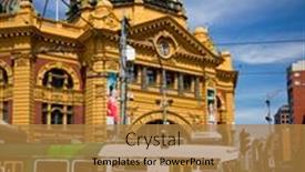  Presentation with australia melbourne - Theme consisting of melbourne-australia-october-29-iconic background and a  colored foreground