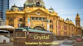  Presentation with australia melbourne - Cool new presentation theme with melbourne-australia-october-29-iconic backdrop and a  colored foreground