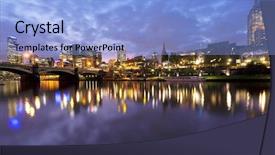  Presentation with melbourne - Colorful PPT theme enhanced with melbourne australia viewed backdrop and a light blue colored foreground