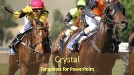  Presentation with melbourne - Audience pleasing presentation theme consisting of melbourne-february-21-horses-enter backdrop and a tawny brown colored foreground