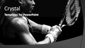  Presentation with win win - Slides featuring melbourne-january-17-serena-williams background and a black colored foreground