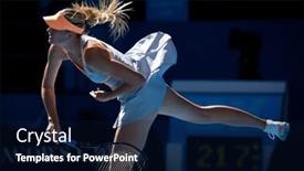  Presentation with win - Amazing theme having melbourne-january-19-maria-sharapova backdrop and a navy blue colored foreground