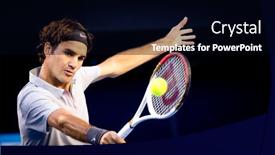  Presentation with third - Colorful presentation enhanced with melbourne-january-19-roger-federer backdrop and a black colored foreground