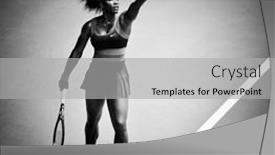  Presentation with melbourne - Beautiful slide set featuring melbourne-january-23-serena-williams backdrop and a light gray colored foreground