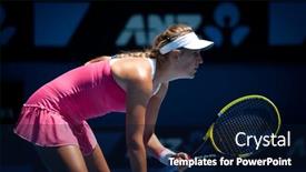  Presentation with australia melbourne - PPT theme with red maple leaves against the blue sky background and a sky blue colored foreground