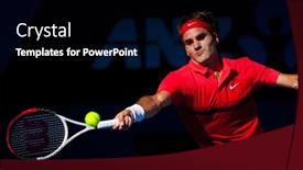  Presentation with win win - PPT theme featuring melbourne-january-24-roger-federer background and a black colored foreground