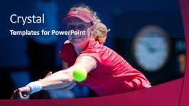  Presentation with quarter - Beautiful slide deck featuring melbourne-january-25-ekaterina-makarova backdrop and a navy blue colored foreground