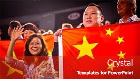  Presentation with china flag - 