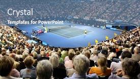  Presentation with australia melbourne - Presentation theme featuring melbourne-january-28-rod-laver background and a  colored foreground