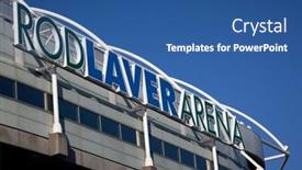  Presentation with australia melbourne - Audience pleasing slides consisting of melbourne-january-29-rod-laver backdrop and a ocean colored foreground