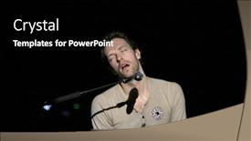  Presentation with coldplay - Beautiful presentation theme featuring melbourne-march-5-singer-chris backdrop and a black colored foreground