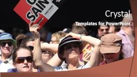  Presentation with australia melbourne - Cool new presentation with melbourne-october-2-crowd backdrop and a black colored foreground