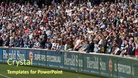  Presentation with australia melbourne - Presentation featuring melbourne-september-24-crowd background and a tawny brown colored foreground
