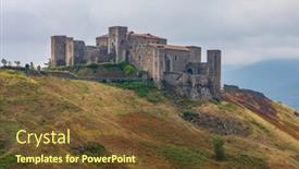  Presentation with castle - Beautiful presentation featuring melfi-castle-province-of-potenza backdrop and a tawny brown colored foreground
