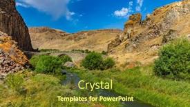  Presentation with armenia - Slide set with landmark of syunik province armenia background and a tawny brown colored foreground