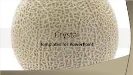  Presentation with melon - Slide deck featuring melon-muskmelon-greenhouse-melon background and a coral colored foreground