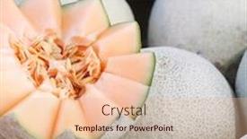  Presentation with melon - Slides with musc - melon background and a lemonade colored foreground