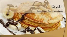  Presentation with banana - Cool new presentation theme with melted chocolate and powder backdrop and a coral colored foreground