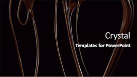  Presentation with chocolate splash - Presentation theme consisting of melted-chocolate-splash-in-detail background and a black colored foreground