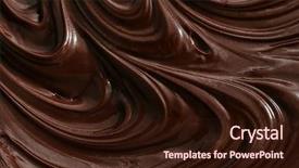  Presentation with chocolate - Presentation theme having melting - melted chocolate background background and a wine colored foreground