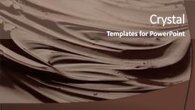  Presentation with chocolate - Audience pleasing slide deck consisting of melting - melted chocolate background backdrop and a coral colored foreground