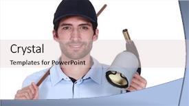  Presentation with copper - Audience pleasing presentation theme consisting of melting copper - welder backdrop and a lemonade colored foreground