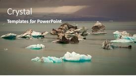  Presentation with ocean - Colorful PPT layouts enhanced with melting-glaciers-in-the-northern backdrop and a gray colored foreground