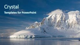  Presentation with ice blue - Audience pleasing slides consisting of melting ice caps - beautiful snow-capped mountains backdrop and a ocean colored foreground