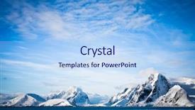  Presentation with ice blue - PPT layouts having melting ice caps - beautiful snow-capped mountains background and a light blue colored foreground