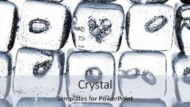  Presentation with air bubbles - Presentation enhanced with melting ice cubes with air background and a  colored foreground