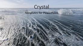  Presentation with ice - Slides consisting of melting ice on beach near background and a  colored foreground