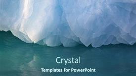  Presentation with iceberg - Cool new presentation theme with melting-iceberg-in-arctic-ocean backdrop and a ocean colored foreground