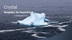  Presentation with newfoundland - Cool new presentation with melting iceberg off the coast of newfoundland canada backdrop and a seafoam green colored foreground