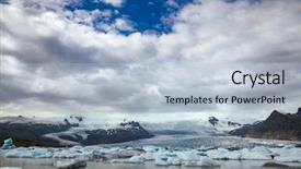 Presentation with scandinavia - Beautiful presentation design featuring melting icebergs floating backdrop and a light blue colored foreground
