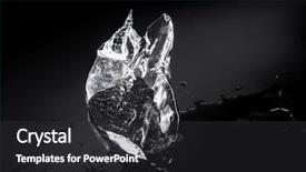  Presentation with piece of the pie - Colorful presentation theme enhanced with melting piece of ice backdrop and a dark gray colored foreground