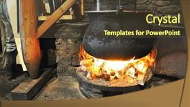  Presentation with ethical desicion making and ethical leadership - Presentation theme enhanced with melting copper - making of swiss cheese background and a tawny brown colored foreground