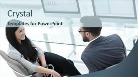  Presentation with members - PPT layouts featuring members of a business team background and a  colored foreground