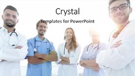  Presentation with members - Cool new presentation with members of the medical center backdrop and a white colored foreground