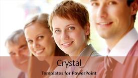  Presentation with focus group - Colorful slides enhanced with membership - group of happy successful people backdrop and a red colored foreground