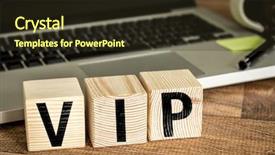  Presentation with membership - Presentation theme with membership class - vip written on a wooden background and a tawny brown colored foreground