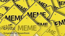  Presentation with road - Slides featuring meme written on multiple road background and a yellow colored foreground