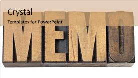  Presentation with memorandum - Theme having memo memorandum - isolated text background and a coral colored foreground