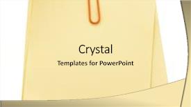  Presentation with paper clip notes - Audience pleasing slide set consisting of memo notes with paper clip backdrop and a blonde colored foreground