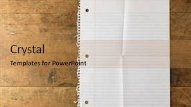  Presentation with memorandum - Theme enhanced with memorandum - note pad paper of spiral background and a coral colored foreground