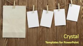  Presentation with memorandum - PPT theme having memorandum - write your message background and a tawny brown colored foreground