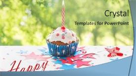  Presentation with independence day - Slide set with memorial candels - independence day celebration and holidays background and a yellow colored foreground