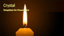  Presentation with candle - Slides featuring memorial candles - macro of burning candle background and a wine colored foreground