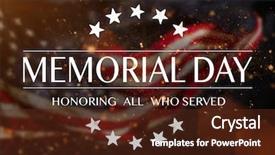 Presentation with memorial day - Beautiful theme featuring memorial day celebration of all backdrop and a tawny brown colored foreground